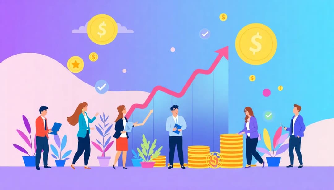 Financial growth illustration